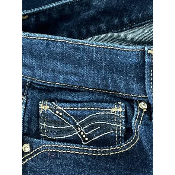 White House Black Market Dark Blue Straight Leg Jeans - Picture 13 of 13